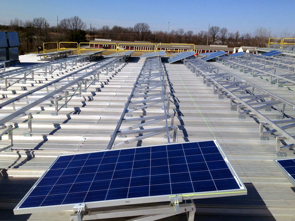 Rooftop mounting structures